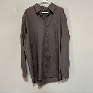 Daniel Elissa Mens Long Sleeve Button Up Shirt 17.5 36-37 Classic Fit Collard